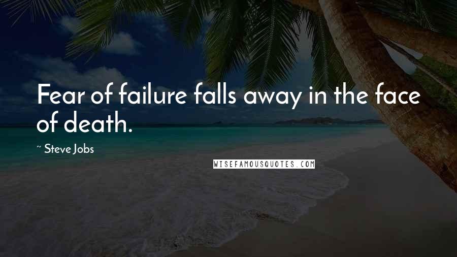 Steve Jobs Quotes: Fear of failure falls away in the face of death.