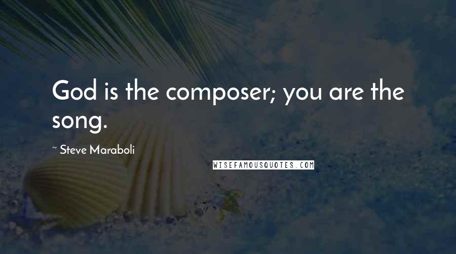 Steve Maraboli Quotes: God is the composer; you are the song.