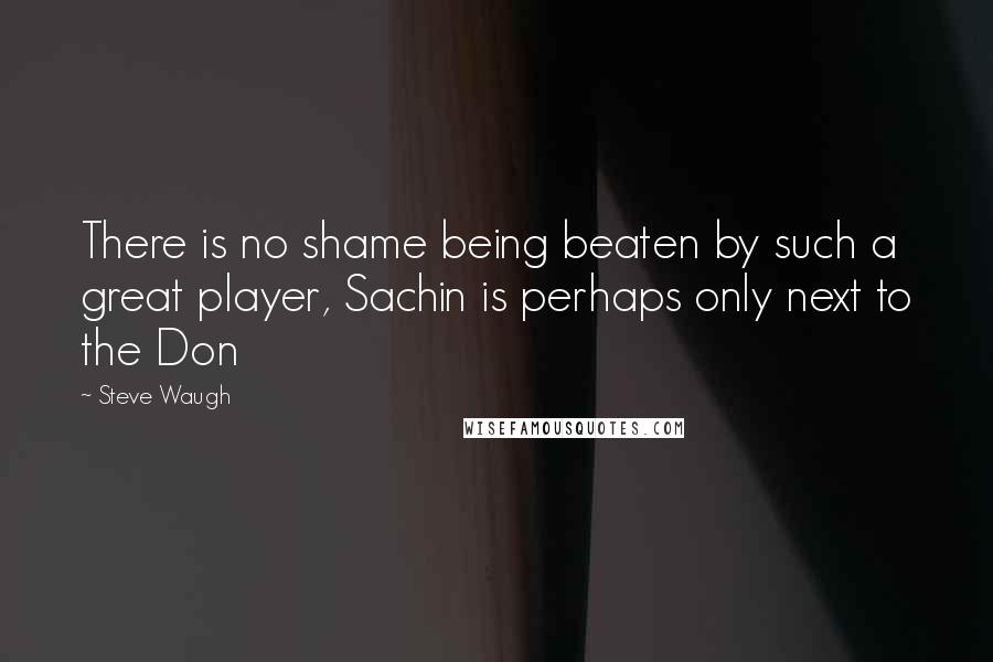 Steve Waugh Quotes: There is no shame being beaten by such a great player, Sachin is perhaps only next to the Don