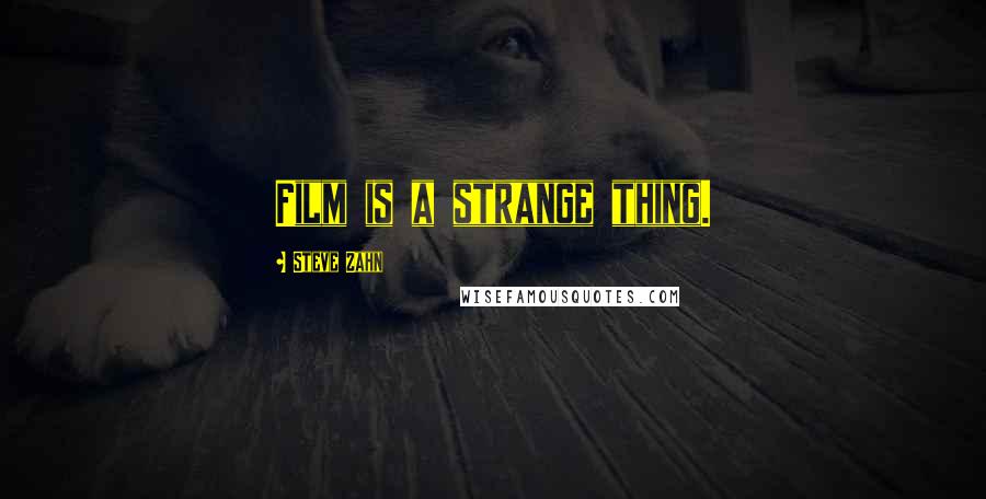 Steve Zahn Quotes: Film is a strange thing.