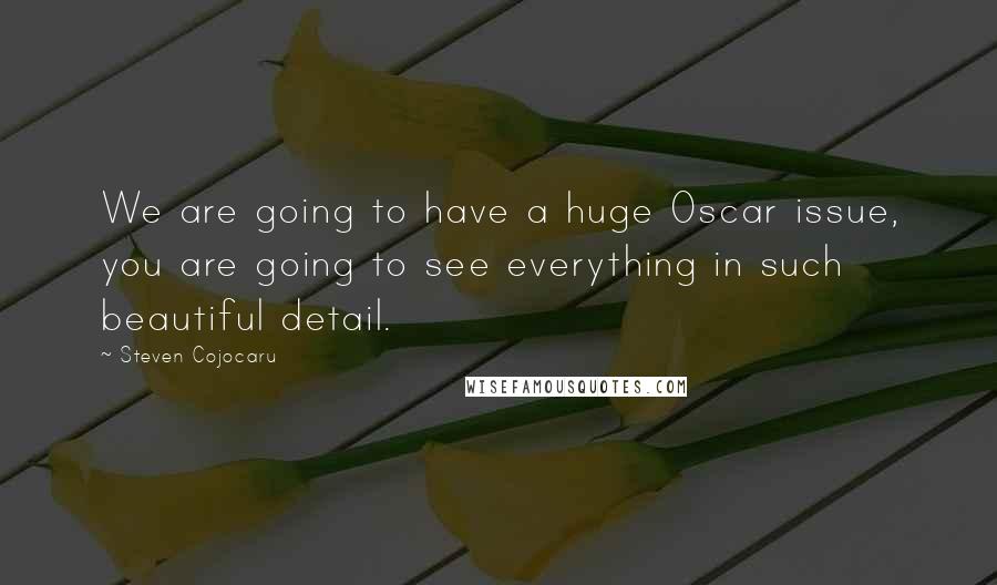 Steven Cojocaru Quotes: We are going to have a huge Oscar issue, you are going to see everything in such beautiful detail.