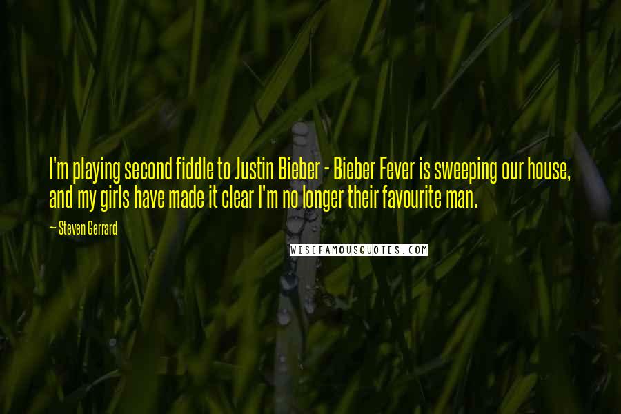Steven Gerrard Quotes: I'm playing second fiddle to Justin Bieber - Bieber Fever is sweeping our house, and my girls have made it clear I'm no longer their favourite man.
