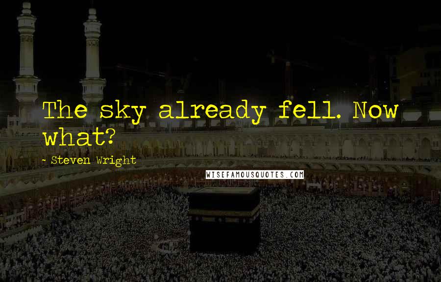 Steven Wright Quotes: The sky already fell. Now what?