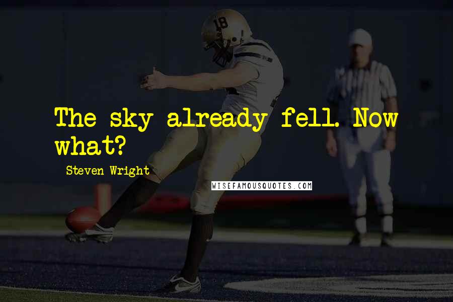 Steven Wright Quotes: The sky already fell. Now what?