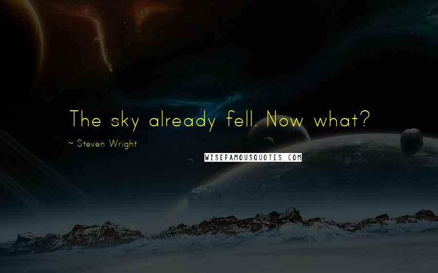 Steven Wright Quotes: The sky already fell. Now what?