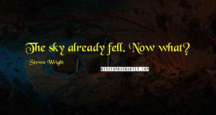 Steven Wright Quotes: The sky already fell. Now what?