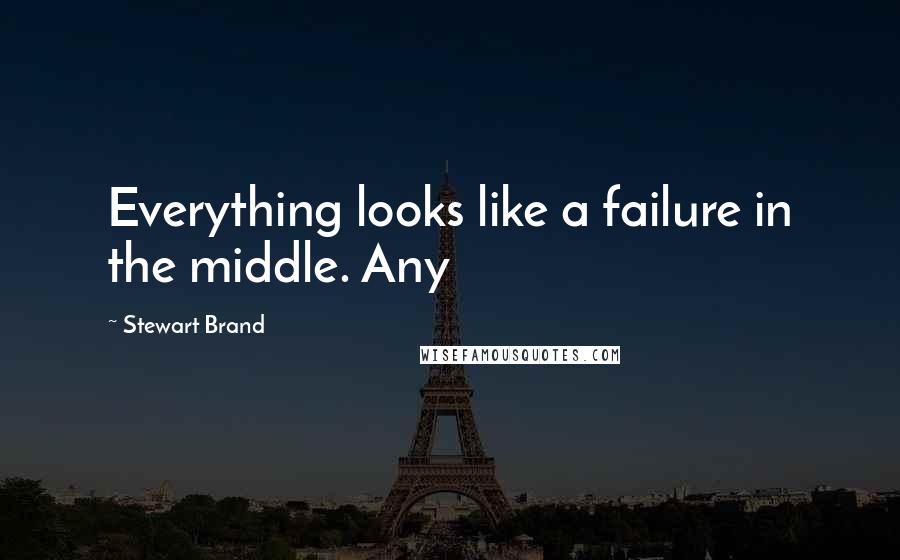 Stewart Brand Quotes: Everything looks like a failure in the middle. Any