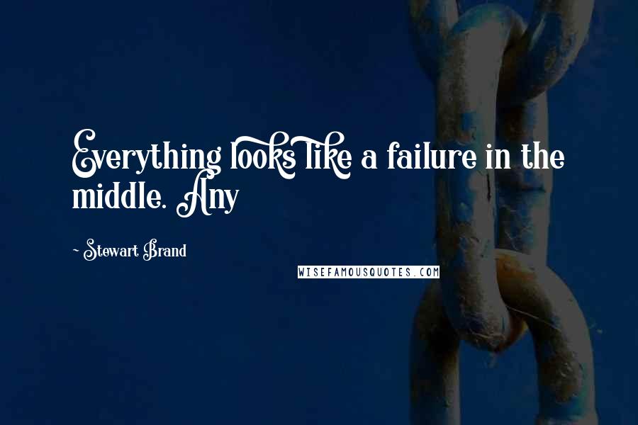 Stewart Brand Quotes: Everything looks like a failure in the middle. Any