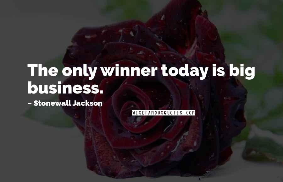 Stonewall Jackson Quotes: The only winner today is big business.