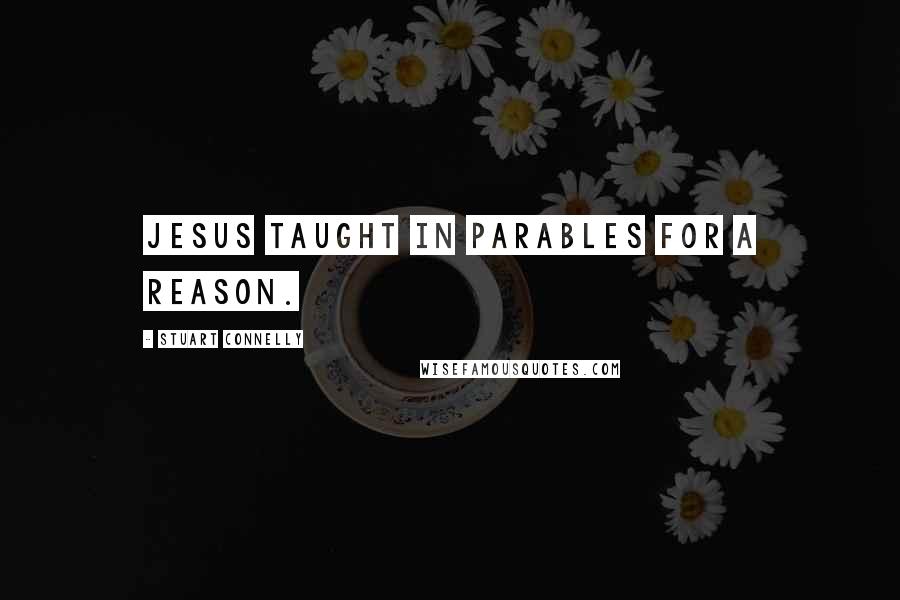 Stuart Connelly Quotes: Jesus taught in parables for a reason.