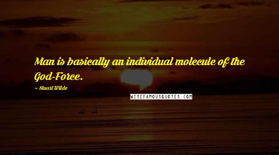 Stuart Wilde Quotes: Man is basically an individual molecule of the God-Force.