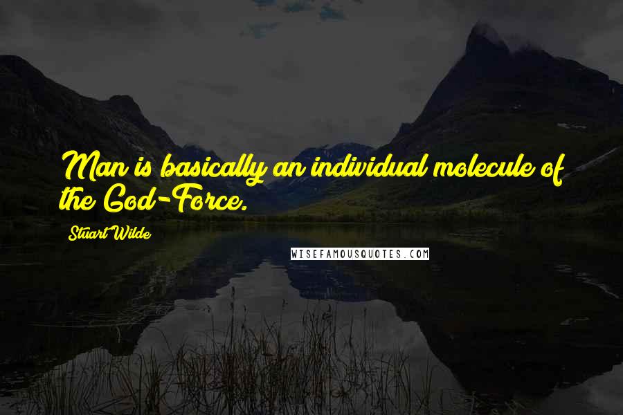 Stuart Wilde Quotes: Man is basically an individual molecule of the God-Force.