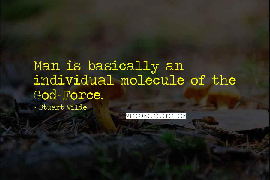 Stuart Wilde Quotes: Man is basically an individual molecule of the God-Force.