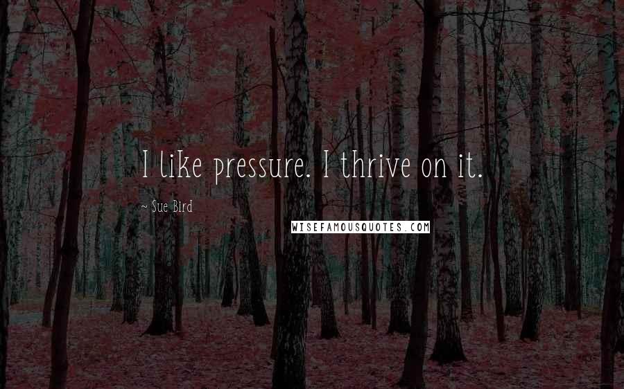 Sue Bird Quotes: I like pressure. I thrive on it.