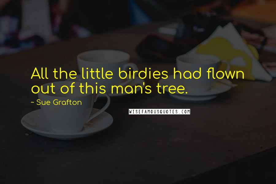 Sue Grafton Quotes: All the little birdies had flown out of this man's tree.