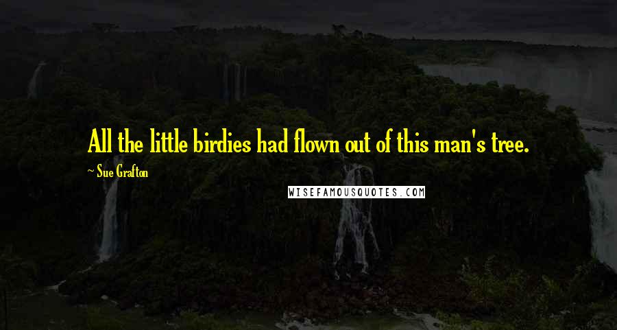 Sue Grafton Quotes: All the little birdies had flown out of this man's tree.