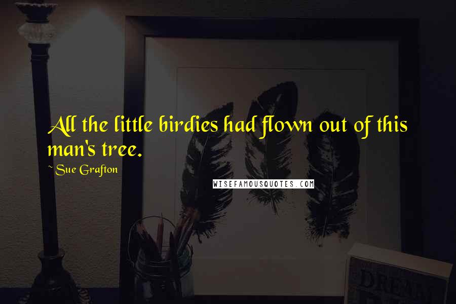 Sue Grafton Quotes: All the little birdies had flown out of this man's tree.