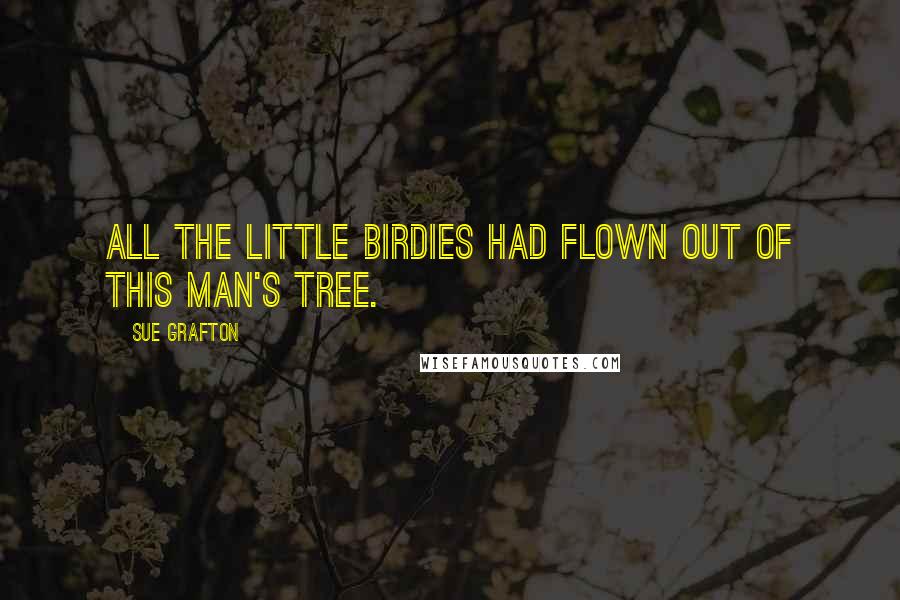 Sue Grafton Quotes: All the little birdies had flown out of this man's tree.