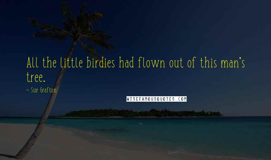 Sue Grafton Quotes: All the little birdies had flown out of this man's tree.