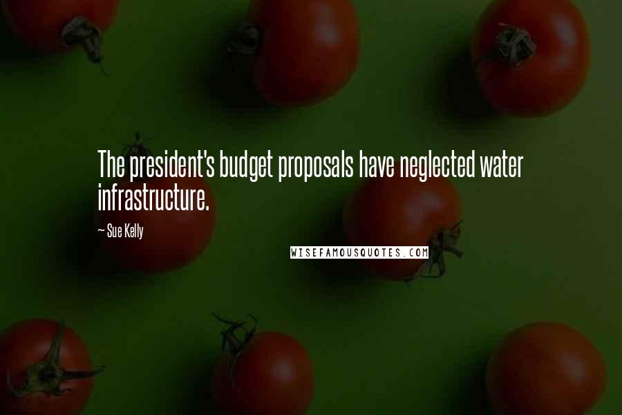 Sue Kelly Quotes: The president's budget proposals have neglected water infrastructure.