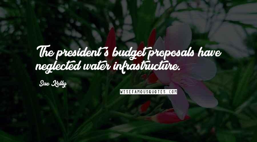 Sue Kelly Quotes: The president's budget proposals have neglected water infrastructure.