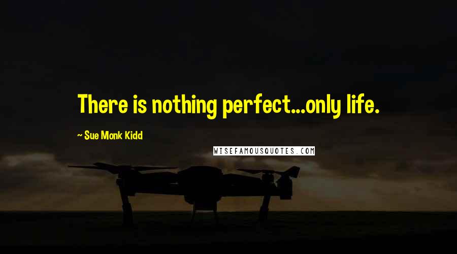 Sue Monk Kidd Quotes: There is nothing perfect...only life.