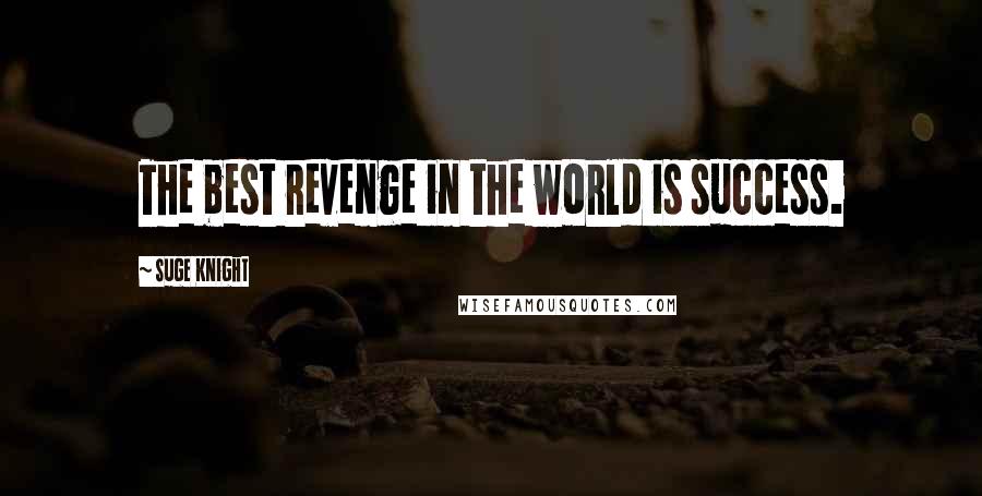 Suge Knight Quotes: The best revenge in the world is success.