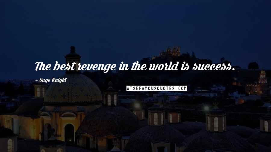 Suge Knight Quotes: The best revenge in the world is success.