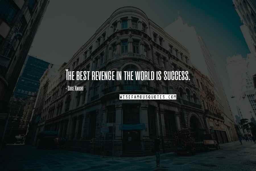 Suge Knight Quotes: The best revenge in the world is success.