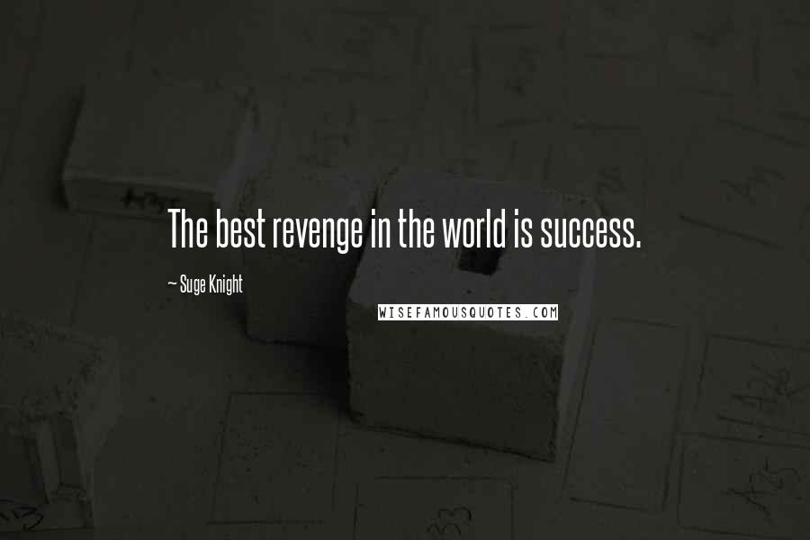 Suge Knight Quotes: The best revenge in the world is success.