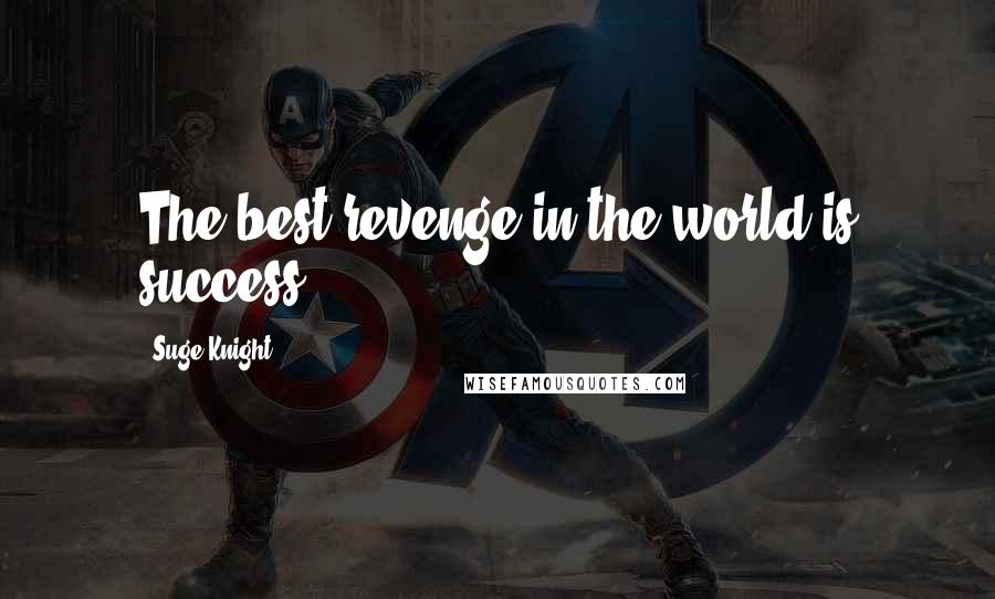 Suge Knight Quotes: The best revenge in the world is success.