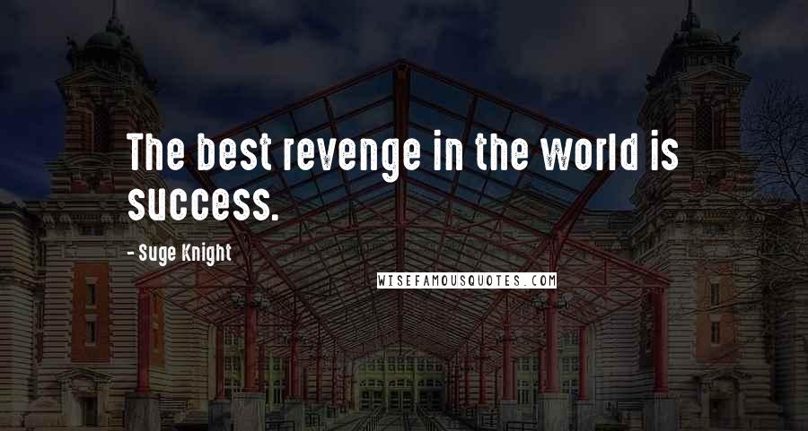 Suge Knight Quotes: The best revenge in the world is success.