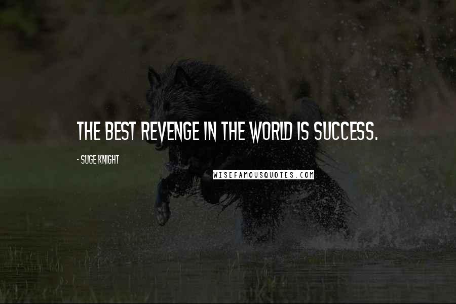 Suge Knight Quotes: The best revenge in the world is success.