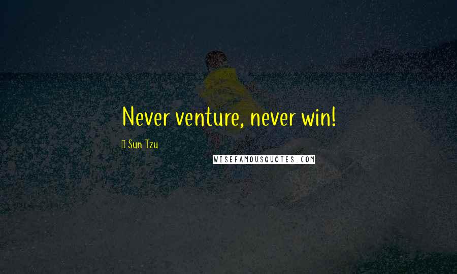 Sun Tzu Quotes: Never venture, never win!