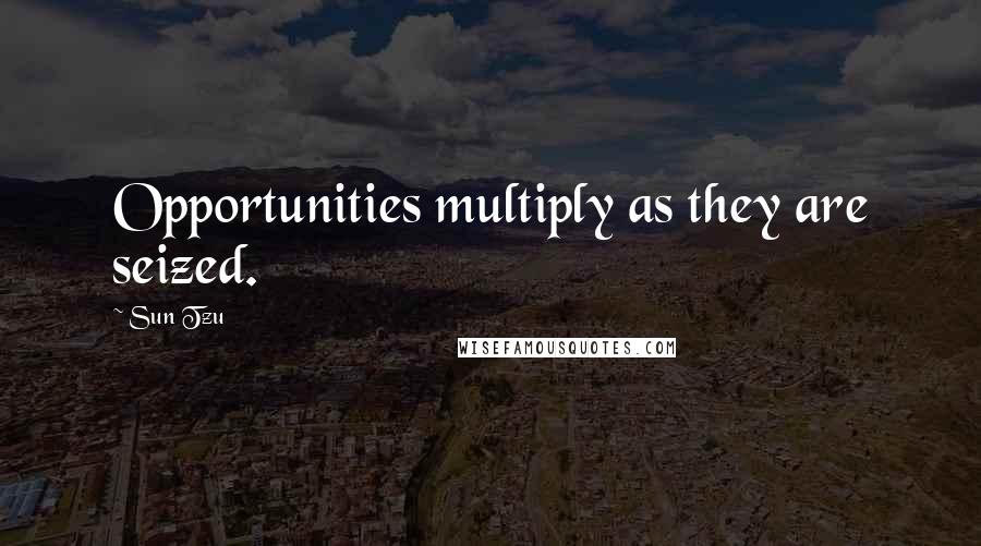 Sun Tzu Quotes: Opportunities multiply as they are seized.