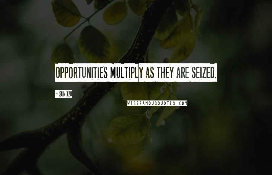 Sun Tzu Quotes: Opportunities multiply as they are seized.