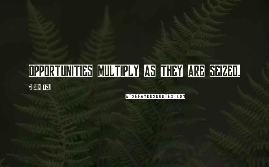Sun Tzu Quotes: Opportunities multiply as they are seized.