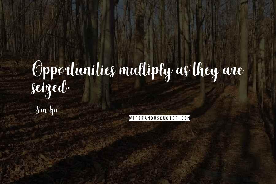 Sun Tzu Quotes: Opportunities multiply as they are seized.