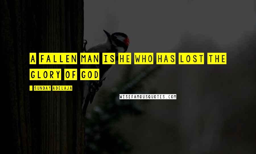 Sunday Adelaja Quotes: A fallen man is he who has lost the glory of God