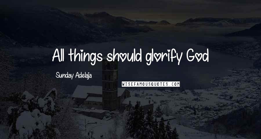 Sunday Adelaja Quotes: All things should glorify God