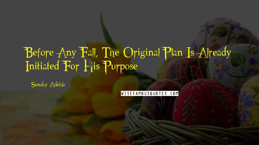 Sunday Adelaja Quotes: Before Any Fall, The Original Plan Is Already Initiated For His Purpose