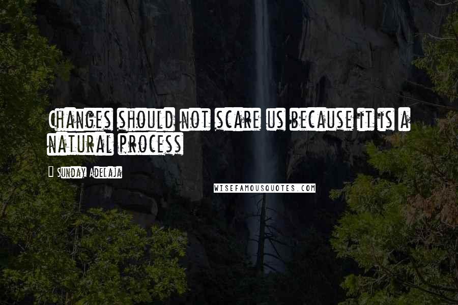 Sunday Adelaja Quotes: Changes should not scare us because it is a natural process