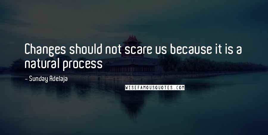 Sunday Adelaja Quotes: Changes should not scare us because it is a natural process