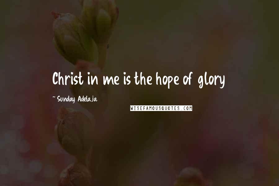 Sunday Adelaja Quotes: Christ in me is the hope of glory