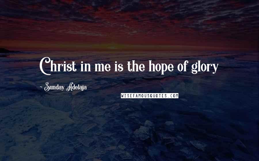 Sunday Adelaja Quotes: Christ in me is the hope of glory