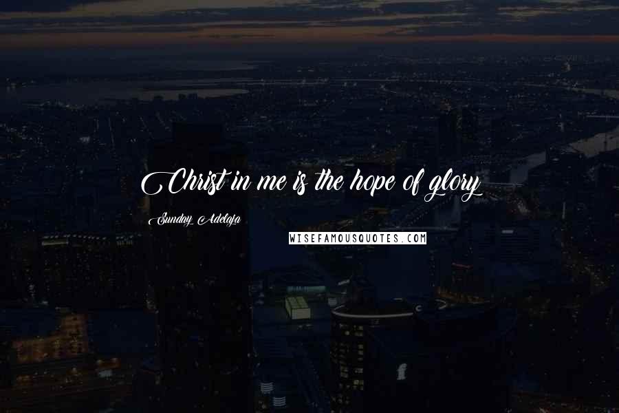 Sunday Adelaja Quotes: Christ in me is the hope of glory