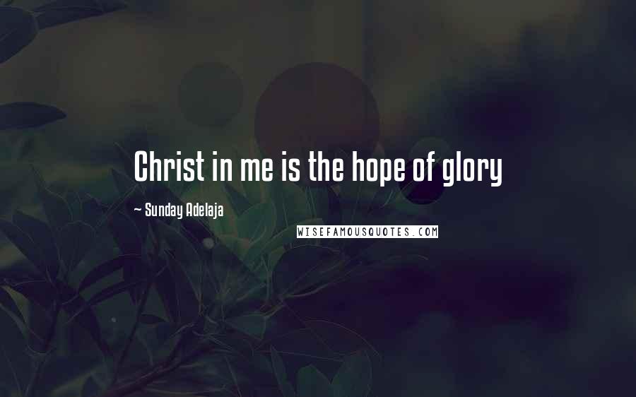 Sunday Adelaja Quotes: Christ in me is the hope of glory