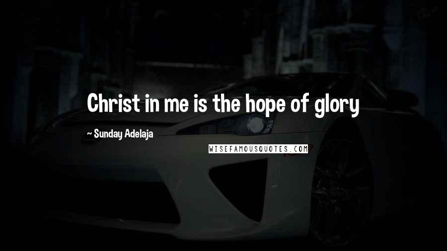 Sunday Adelaja Quotes: Christ in me is the hope of glory