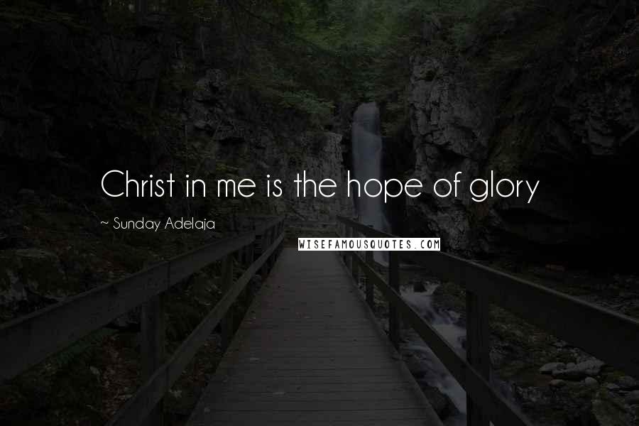 Sunday Adelaja Quotes: Christ in me is the hope of glory