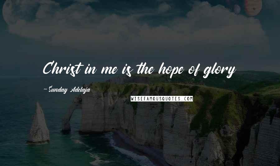 Sunday Adelaja Quotes: Christ in me is the hope of glory